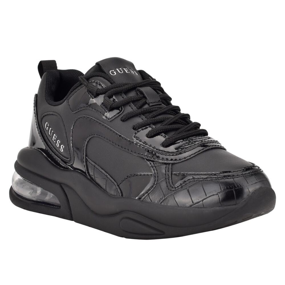 Guess Women's Fever Sneakers Black Sz 5.5